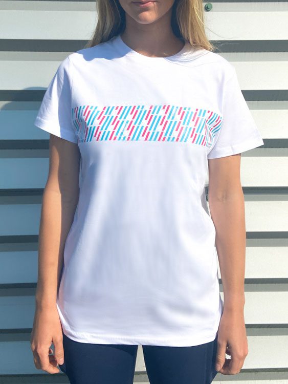 White Patterned Tee